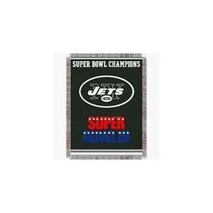  New York Jets Super Bowl Commemorative Woven Tapestry 