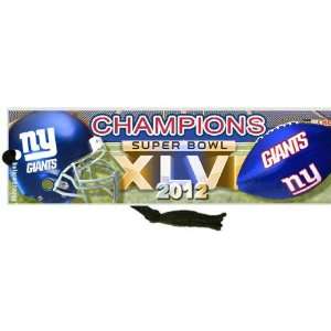  NY Giants Super Bowl Champions Bookmark 2012 Bookmark 