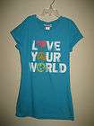 Girls Little Brownie Original Love Your World T Shirt Size Large