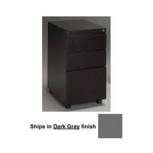  Stationary File Cabinet in Dark Gray   Mayline Office 