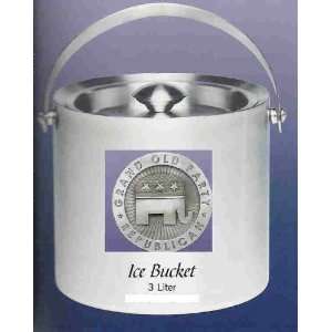  Republican GOP Stainless Steel Ice Bucket 3 Liter Kitchen 