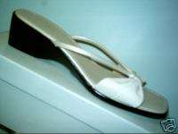 JENNY BUCHANAN Womens Tan Open Toe Slip On Sandals Shoes Heels Mandy 8 