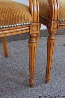 Pair of Regency Parlor Walnut Accent Arm Chairs  