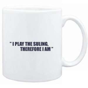  Mug White i play the guitar Suling, therefore I am 