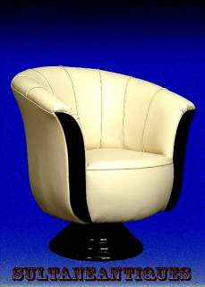 FABULOUS PAIR of Tulip Art Deco style chairs  