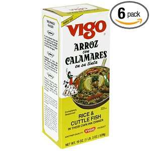 Vigo Rice and Calamares, 19 Ounce Pouches (Pack of 6)  