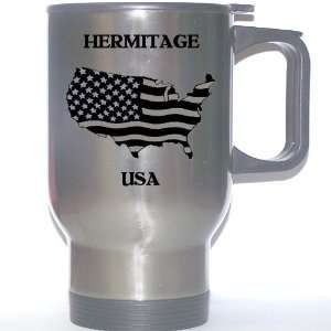  US Flag   Hermitage, Pennsylvania (PA) Stainless Steel Mug 