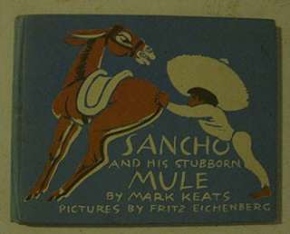RARE Sancho and His Stubborn Mule Fritz Eichenberg 1944  