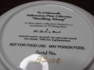 Hummel Millenium Plate Collection Strolling Along Plate  