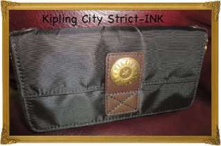 NWT*KIPLING*CITY COLLECTION*STRICT*LARGE ZIP AROUND*ZIPPY WALLET*BLACK 