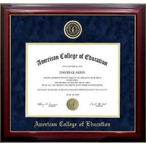  American College of Education Designer Diploma Frame 