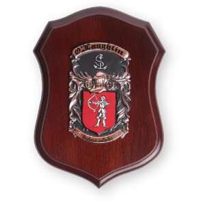  Deluxe Single Name Family Crest Plaque