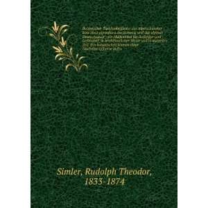   einer Hochalpenpflanze aufzu Rudolph Theodor, 1833 1874 Simler Books