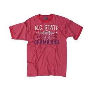  1990 NC State Wolfpack All American Champions Ringer Tee 