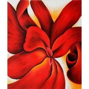  OKeeffe Paintings Red Cannas