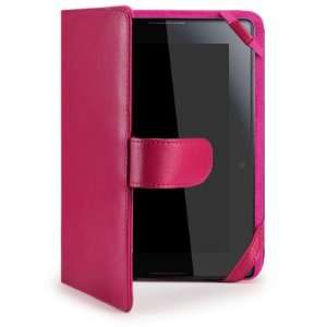  BLACKBERRY PLAYBOOK FOLIO STYLE PU LEATHER CASE   HOT PINK 