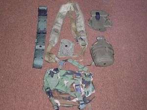 SM. BACKPACK WEBB BELT AMMO CANTEEN SUSPENDERS POUCH  