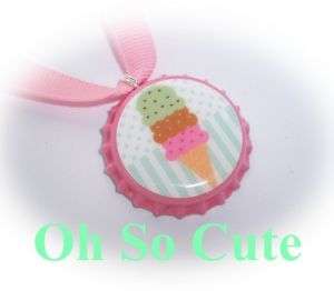 OhSoCute IceCream Cone Necklace, Party Favor, BCMM  