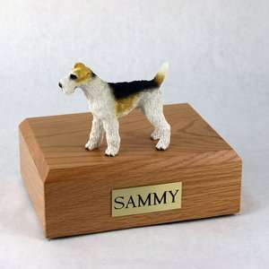 Dog, Fox Terrier, Wire Haired   Figurine Pet Cremation Urn   Free 
