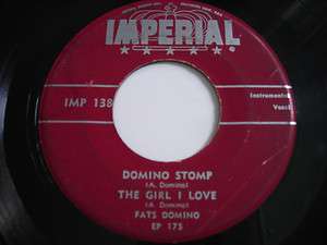 SHIGS Fats Domino Domino Stomp Original 1958 45rpm EP  