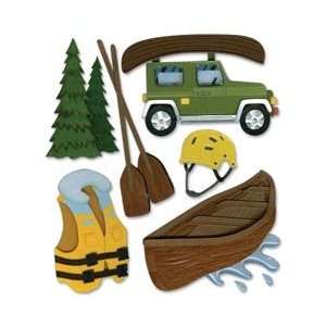   Boutique Dimensional Stickers Canoe Trip SPJB 343; 3 Items/Order