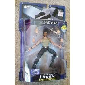  X Men 2 Street Fight Logan with Claw Slashing Action 