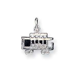  Sterling Silver Streetcar Charm Jewelry