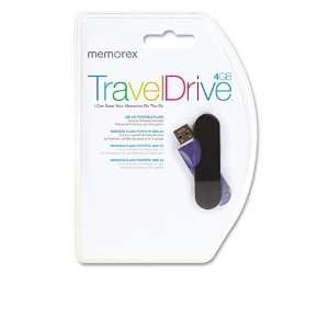 CL TravelDrive USB Flash Drive, 4GB, Orange   Sold As 1 Each   Capless 