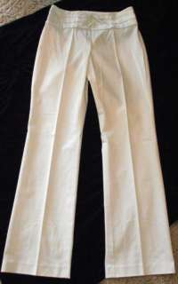 Cache Awesome NWT $108 White Tie Belt Pants 10 M  