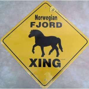 Norwegian Fjord Horse Xing Sign 