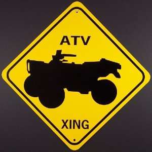  ATV XING Aluminum Sign