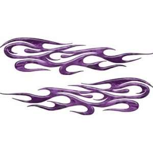  Inferno Purple Tribal Flame Decals Motorcycle, Truck, Car 
