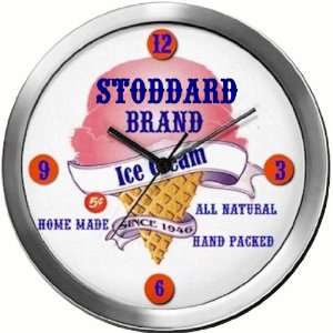  STODDARD 14 Inch Ice Cream Metal Clock Quartz Movement 