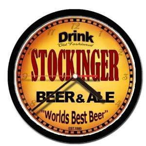  STOCKINGER beer and ale cerveza wall clock Everything 