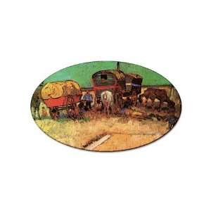 Encampment of Gypsies with Caravans By Vincent Van Gogh 