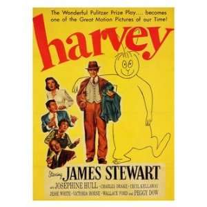  Retro Movie Prints Harvey   Movie Print 1950   40x30cm 