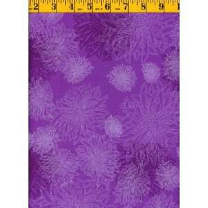    Quilting Fabric Floral Elements, Purple Arts, Crafts & Sewing