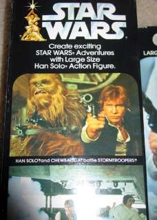 1977 Harrison Ford VTG Star Wars 12 BK Large Han Solo Doll Kenner 