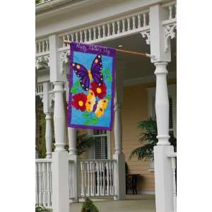  House Size Flag,Applique Happy Mothers Day Patio, Lawn & Garden