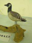 VTG Carved Wooden Canada Goose on Driftwood Figurine 5.5 x7  