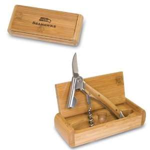  Seattle Seahawks Elan Corkscrew with Bamboo Carrying Case 