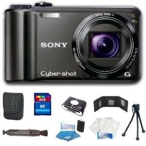   SteadyShot Image Stabilization and 3.0 inch LCD (Black) + 8GB Deluxe