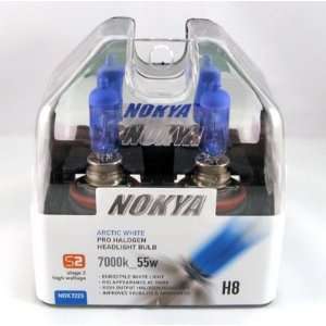 Nokya Arctic White H8 Car Headlight Bulb (S2) NOK7223 and Free Alcohol 