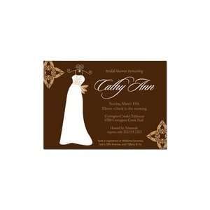  Chocolate Dress Bridal Shower Invitation Health 