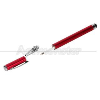 Universal Capacitive screen stylus combo Red  