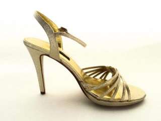 Caparros Kerry Sandals Women Gold Glow High Heels Evening Shoes New 