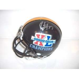  Troy Polamalu Signed Steelers Super Bowl Mini Helmet 