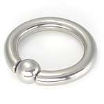 Steel Captive Bead Ring  Snap Fit 8g  