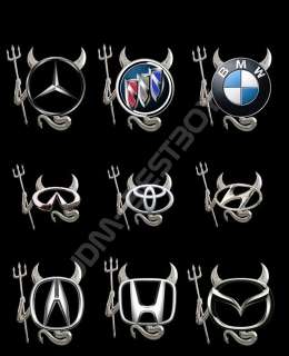 TOYOTA 3D Devil Demon Decal Sticker Car Emblem logo  