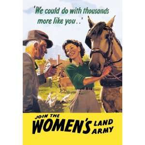  Join the Womens Land Army 28X42 Canvas